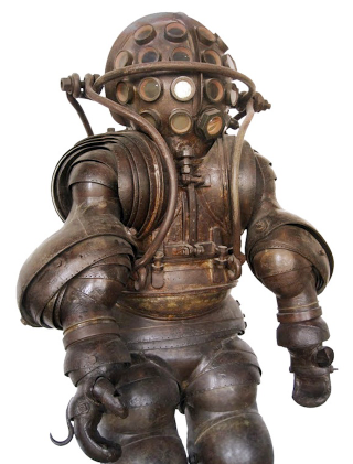 Illustration for article titled The Strange and Wonderful History of Diving Suits, From 1715 to Today